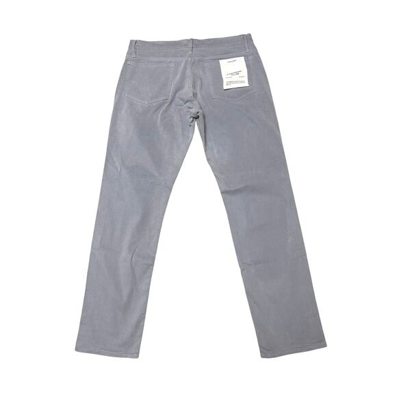 Frame NWT Men’s L'Homme Slim Fit Five-Pocket Twill Pants Smoky Blue Size 34 - Picture 4 of 9
